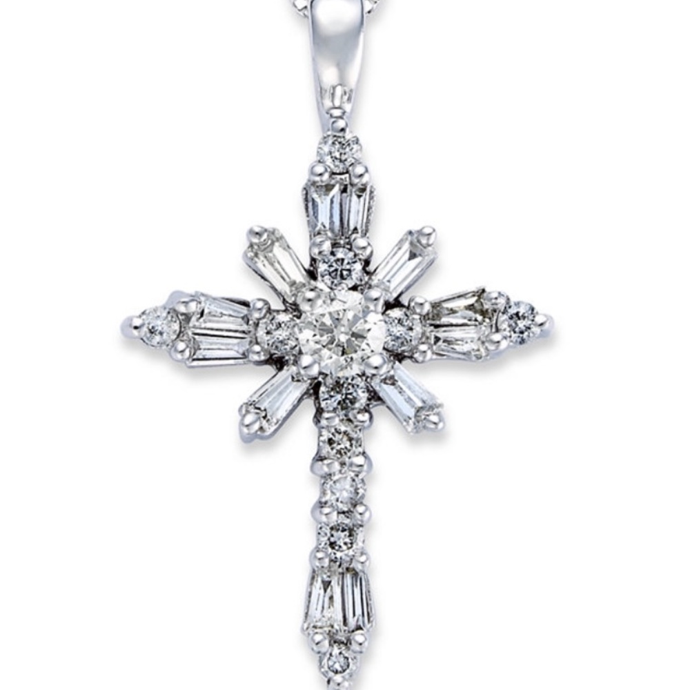 ON HOLD FOR Shopper! 
Gold & Diamond Cross Pendant